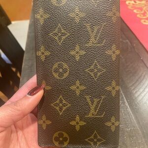 Louis Vuitton Brown and Gold Monogram Wallet